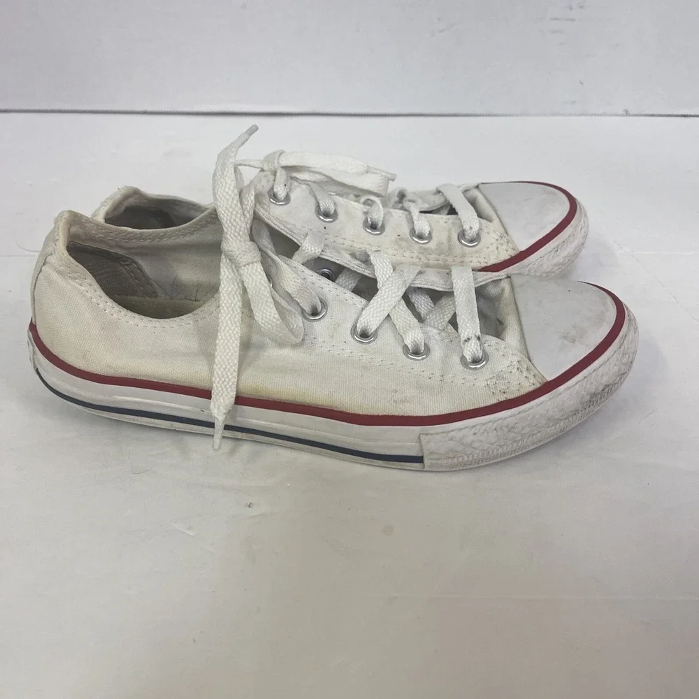 Converse Shoes Youth Size 2 White 3j256